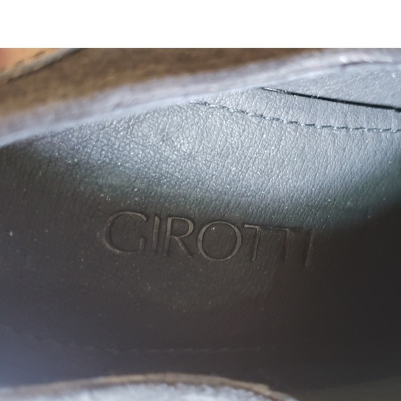 Girotti Oxford Shoes Mens 47 US13 Black Suede Patent Leather 6434 - Picture 5 of 5